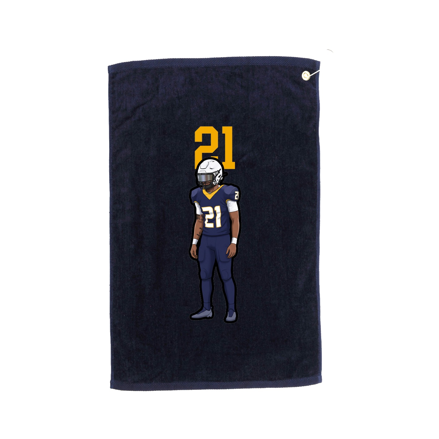 Golf Towel — Number Top in Navy