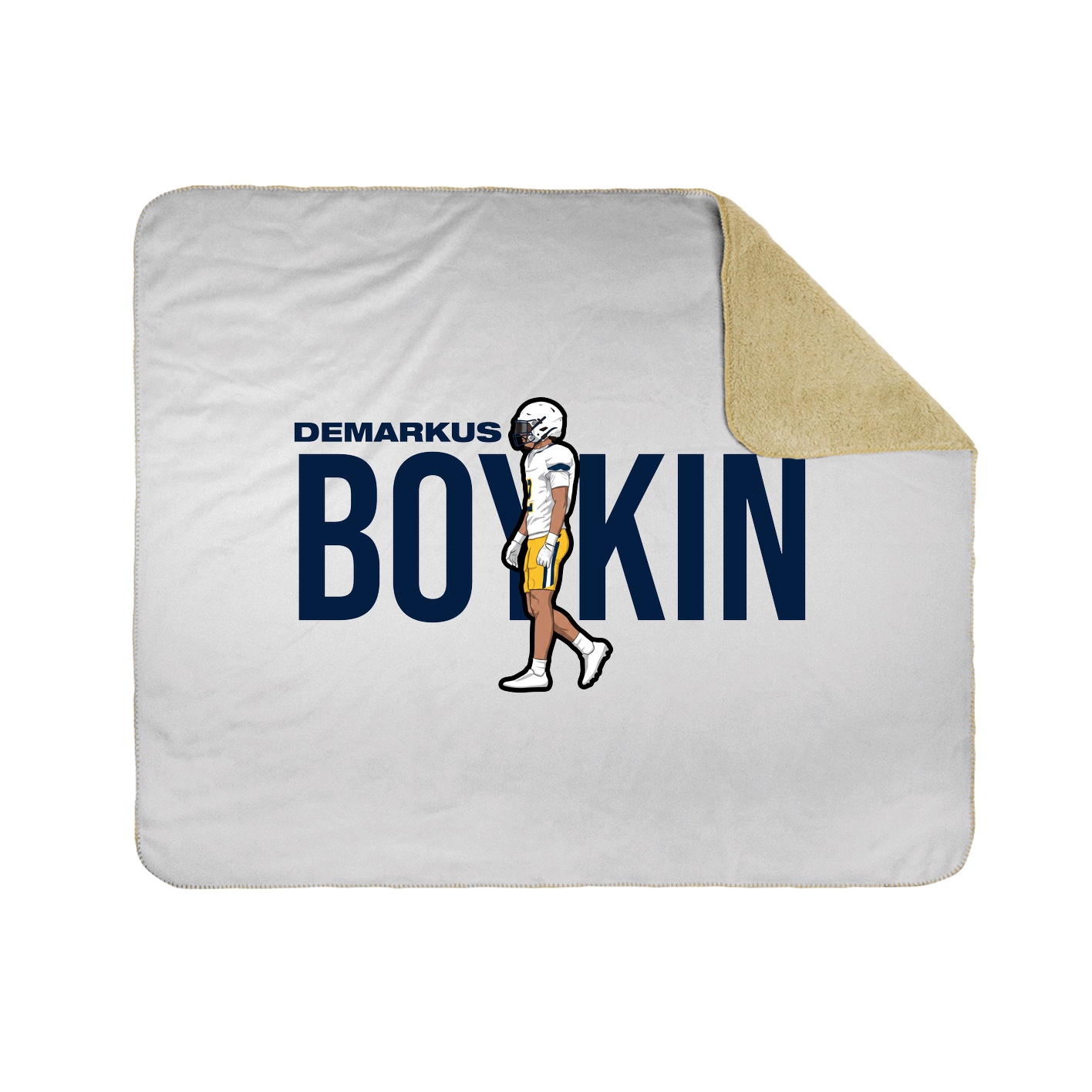 Throw Blanket — Player Name in White