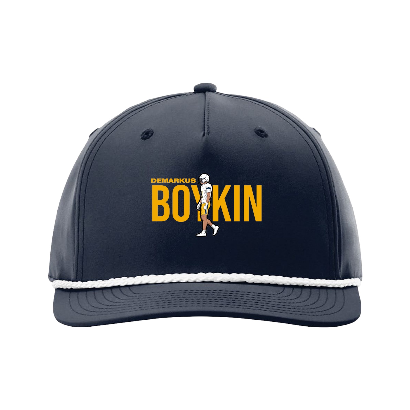 Five-Panel Classic Rope Cap — Player Name in Navy