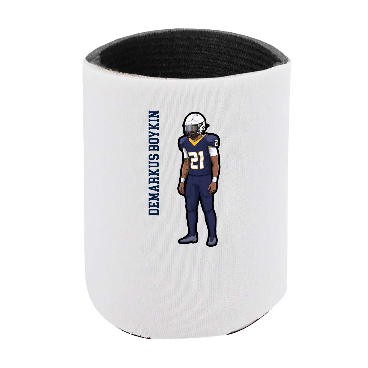 Can Holder — Name Vertical in White