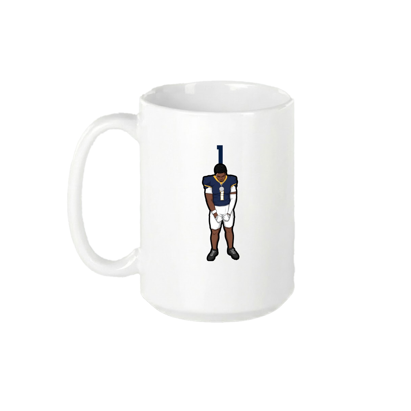 15oz Coffee Mug — Number Top in White