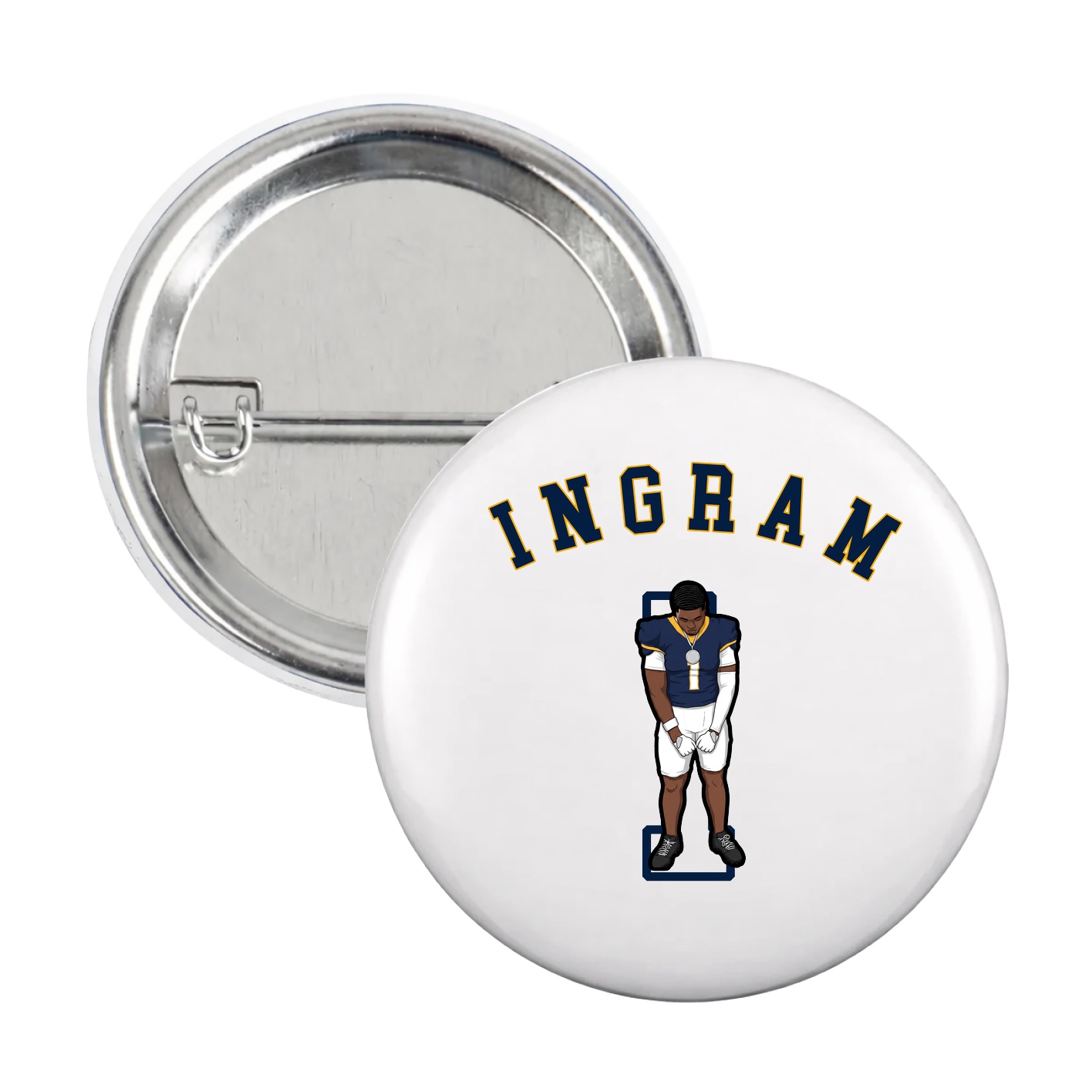 Game Day Button — Shirsey Arch in White