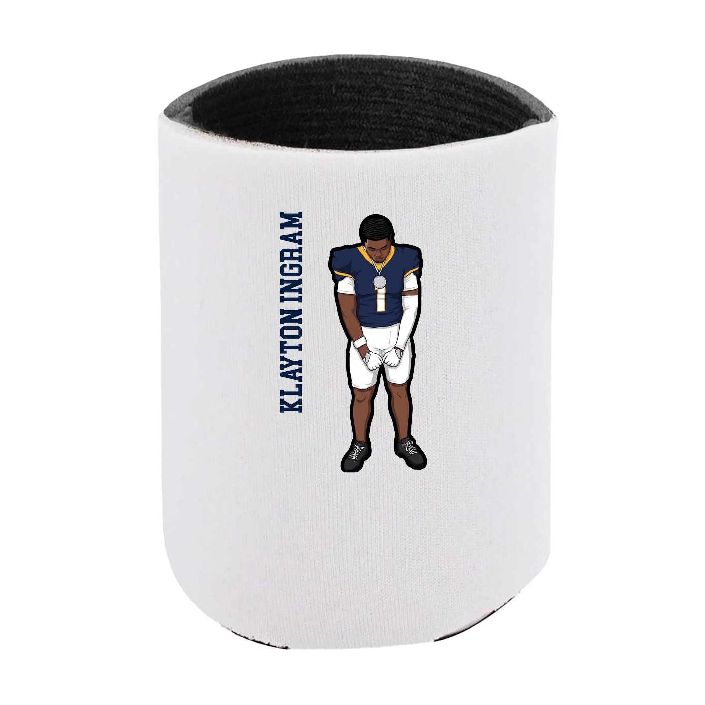 Can Holder — Name Vertical in White