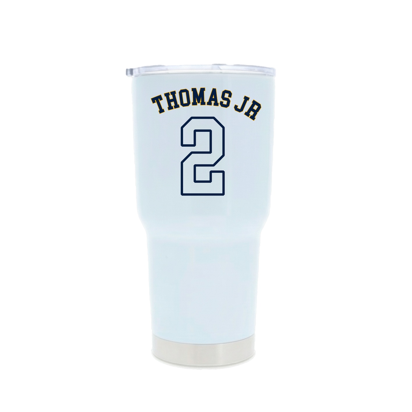 30oz Stainless Steel Tumbler — Shirsey Arch in White