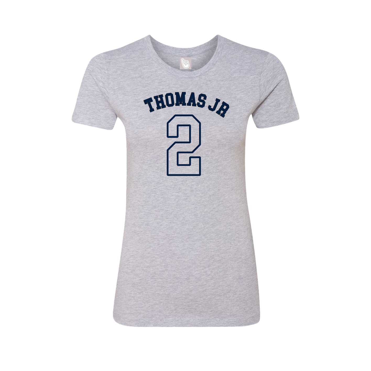 Fitted Women's Tee — Shirsey Arch in Grey