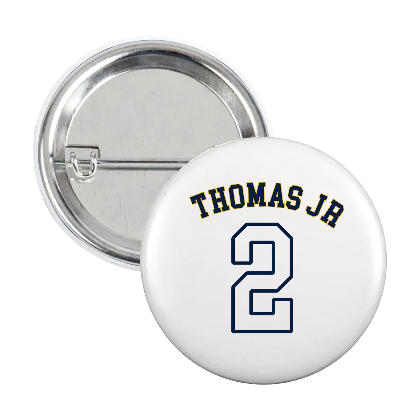 Game Day Button — Shirsey Arch in White