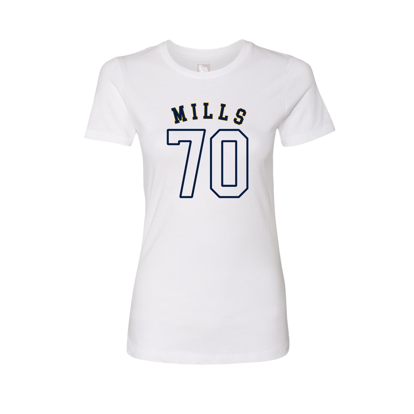 Fitted Women's Tee — Shirsey Arch in White