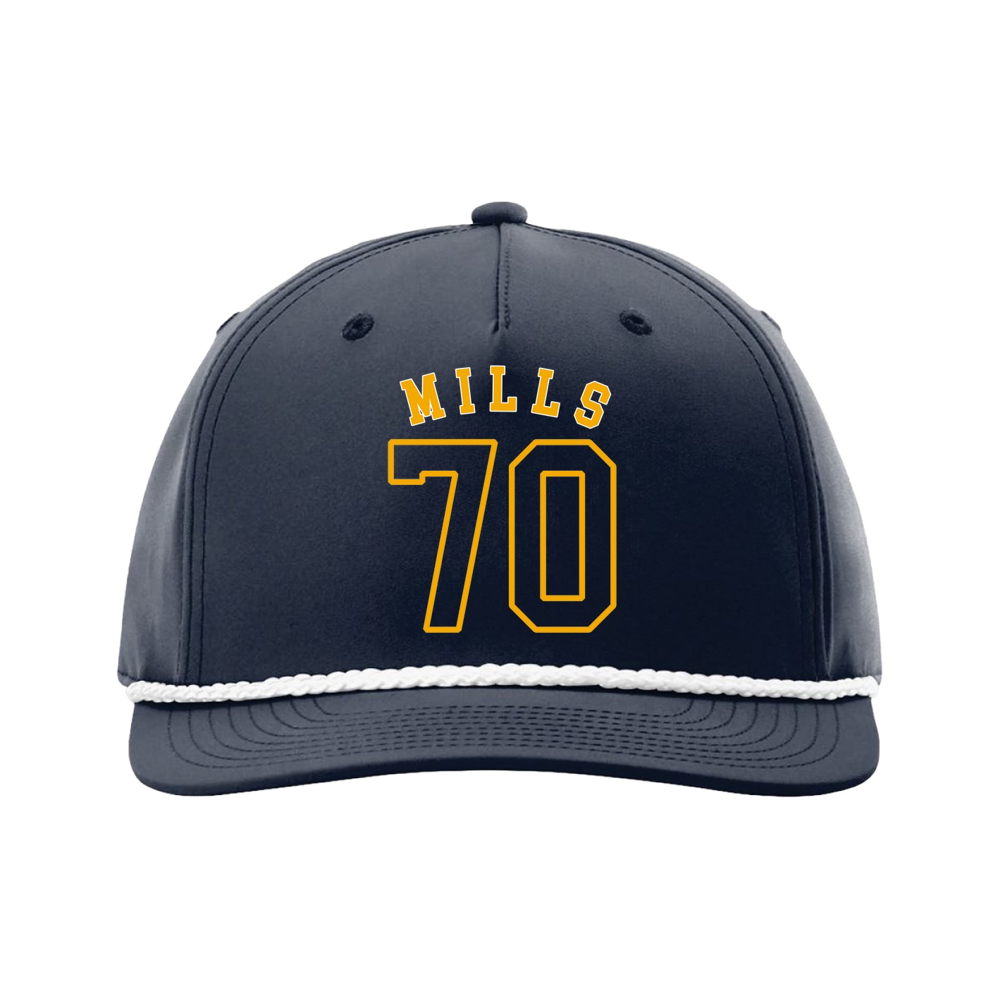 Five-Panel Classic Rope Cap — Shirsey Arch in Navy