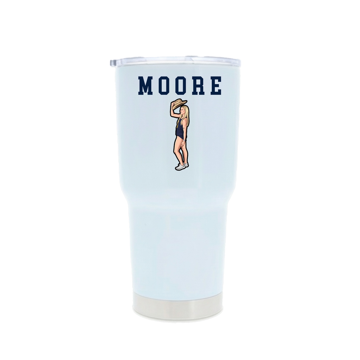 30oz Stainless Steel Tumbler — Shirsey in White