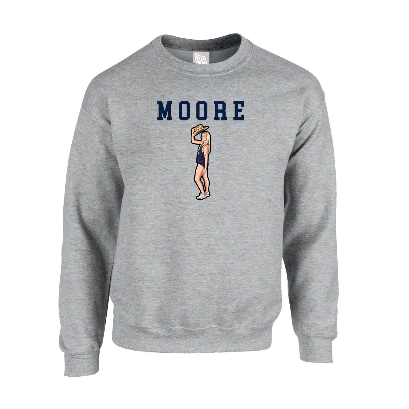 Fleece Crew — Shirsey in Grey