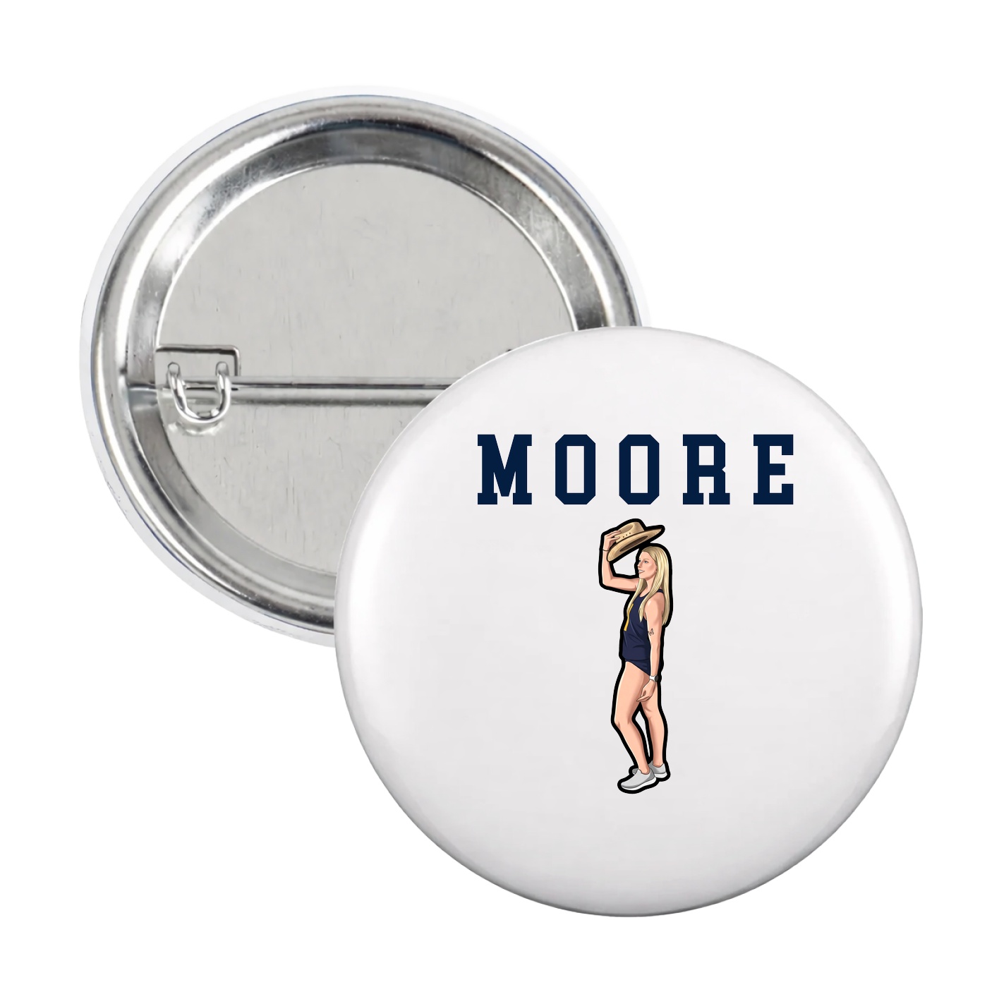 Game Day Button — Shirsey in White