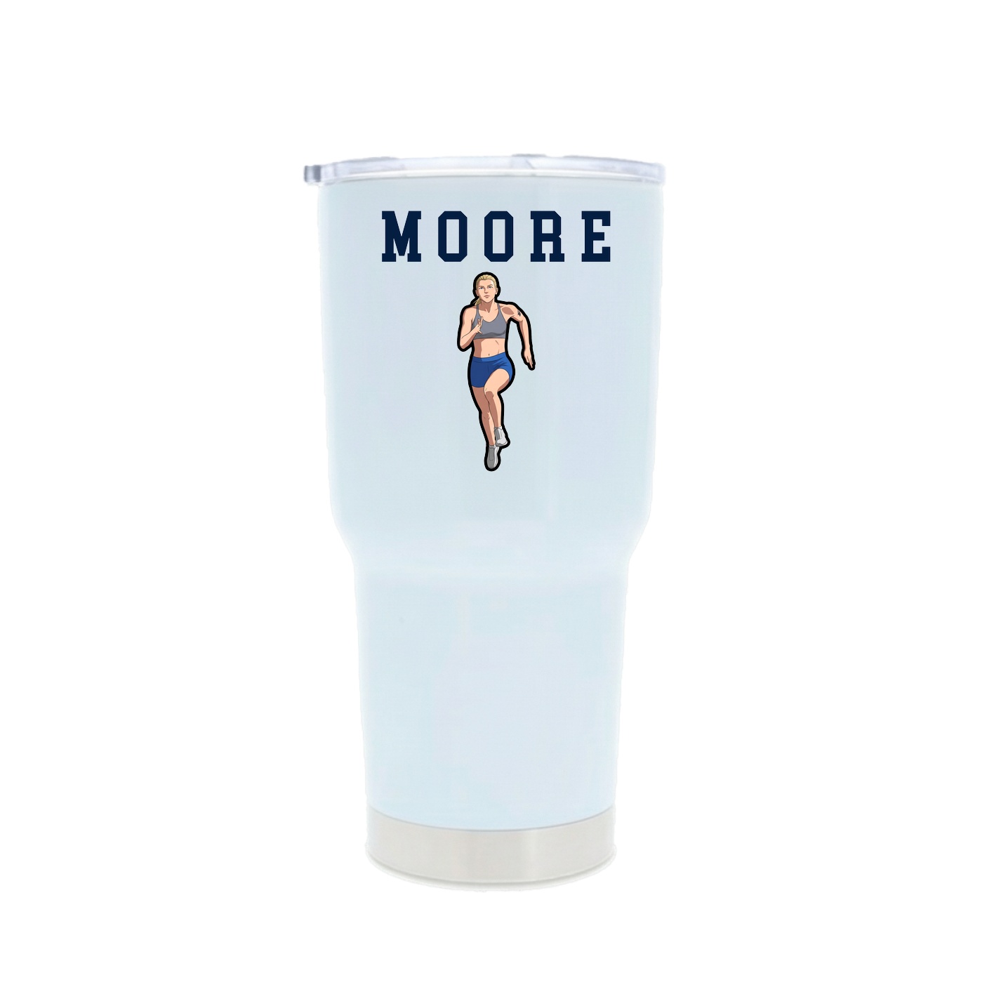 30oz Stainless Steel Tumbler — Shirsey in White