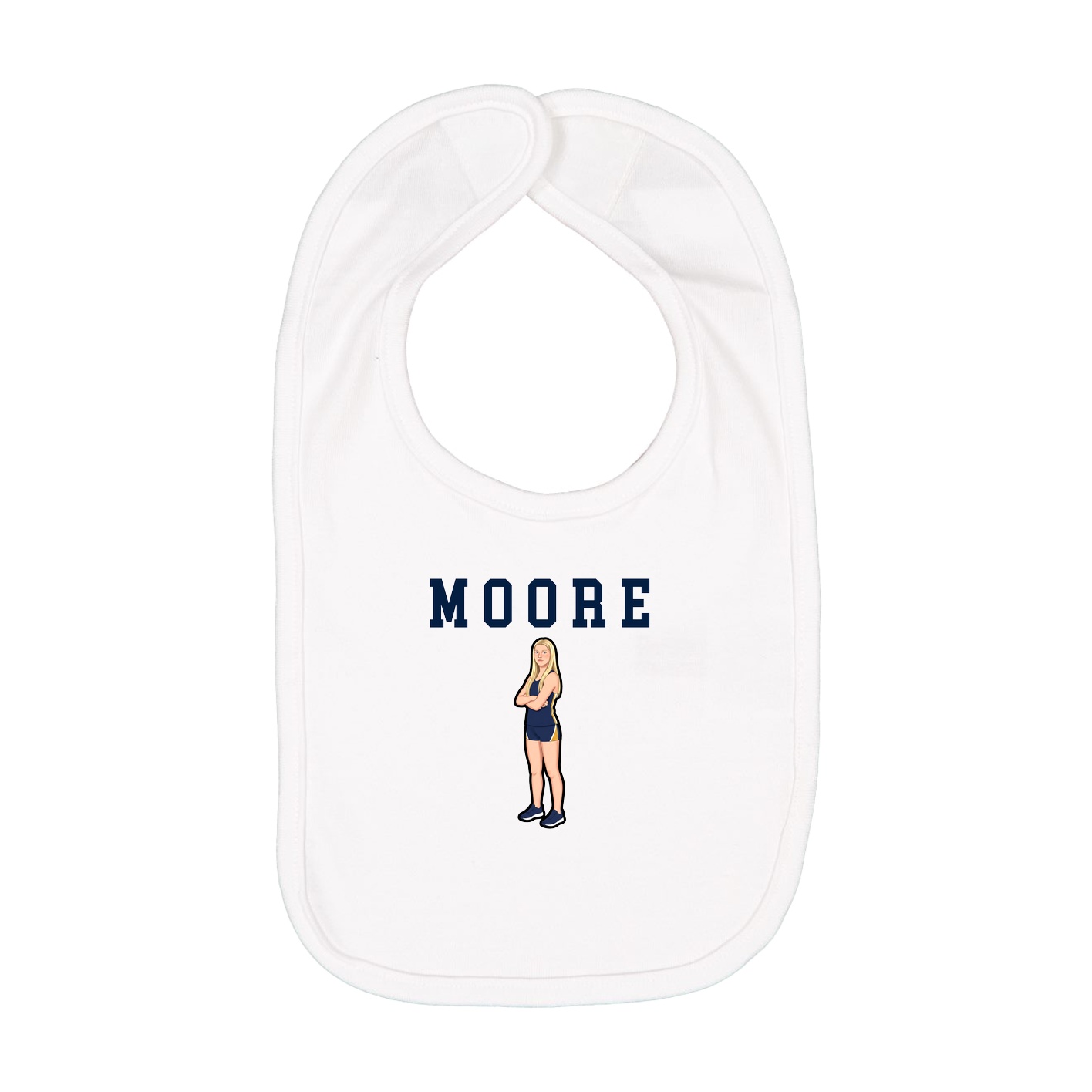 Infant Bib — Shirsey in White