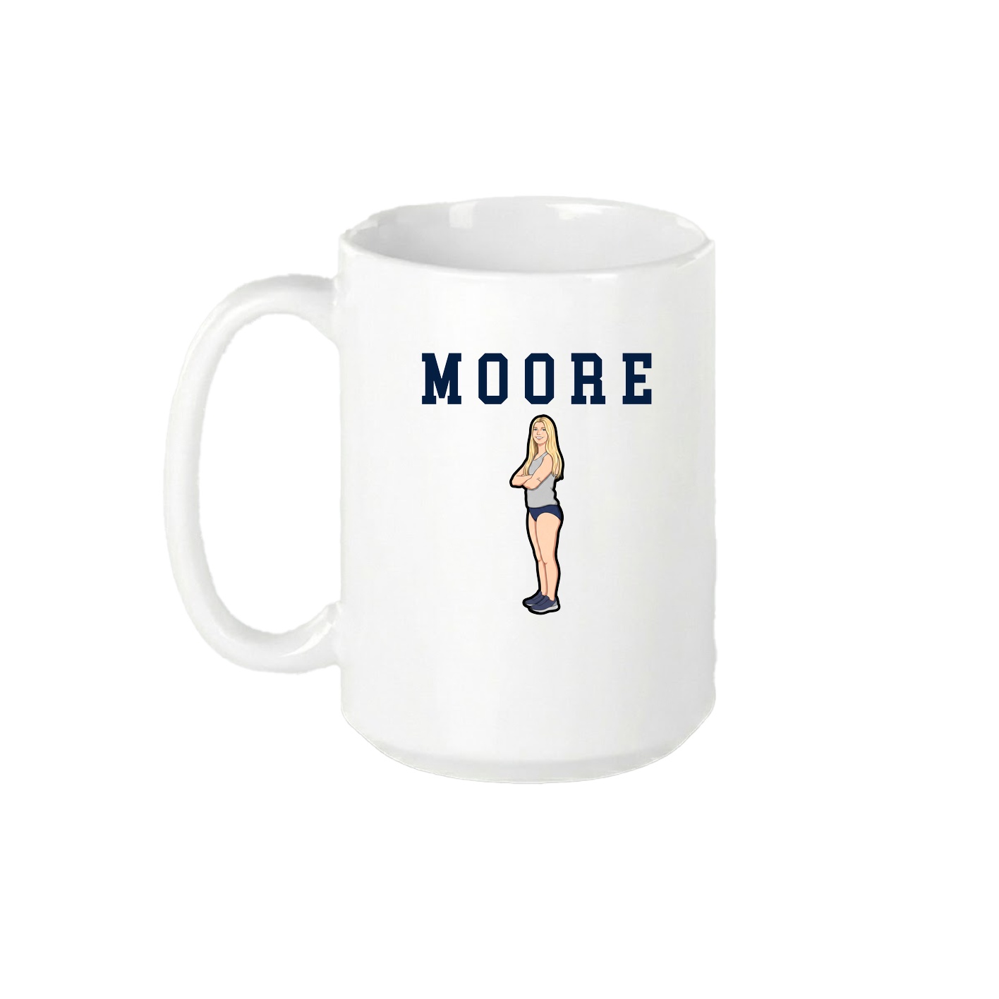 15oz Coffee Mug — Shirsey in White