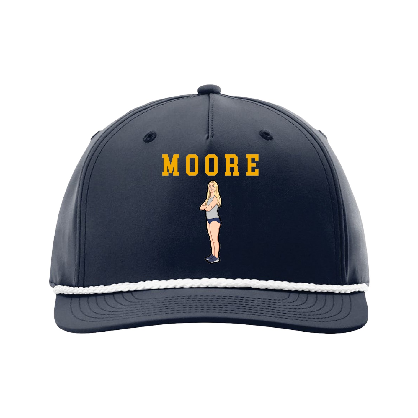 Five-Panel Classic Rope Cap — Shirsey in Navy
