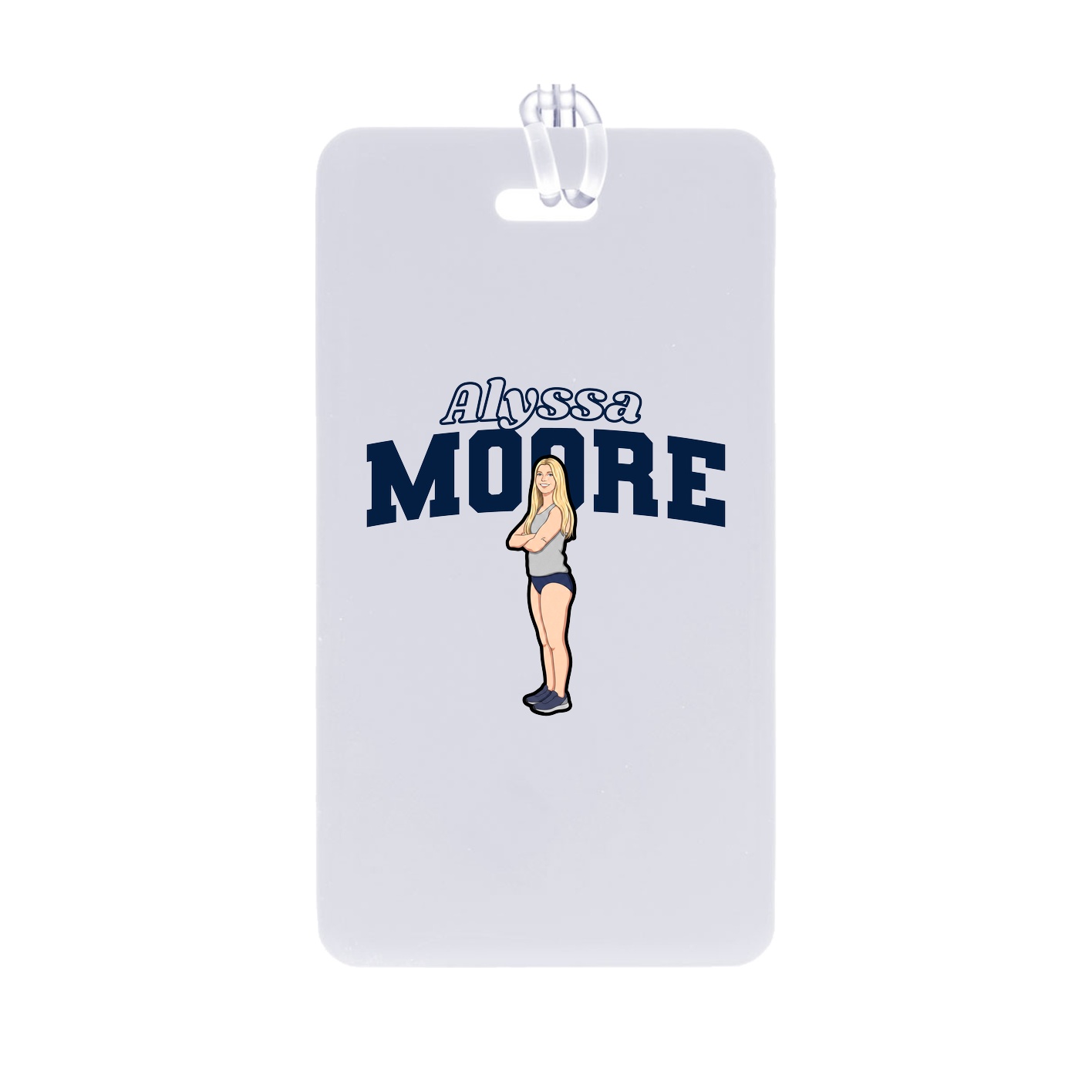 Bag Tag — Name Arch in Classic
