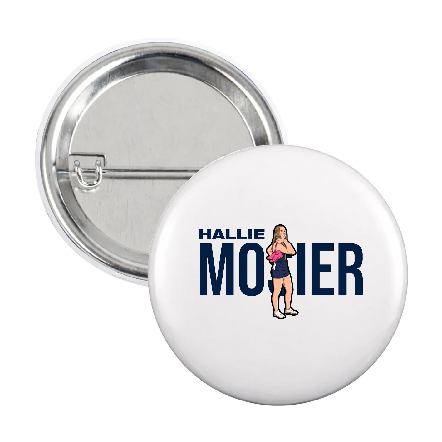Game Day Button — Player Name in White