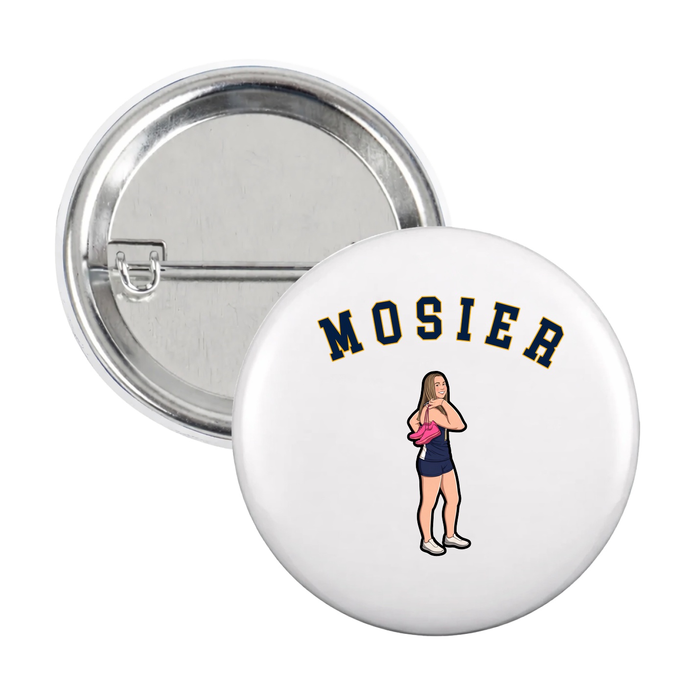 Game Day Button — Shirsey Arch in White