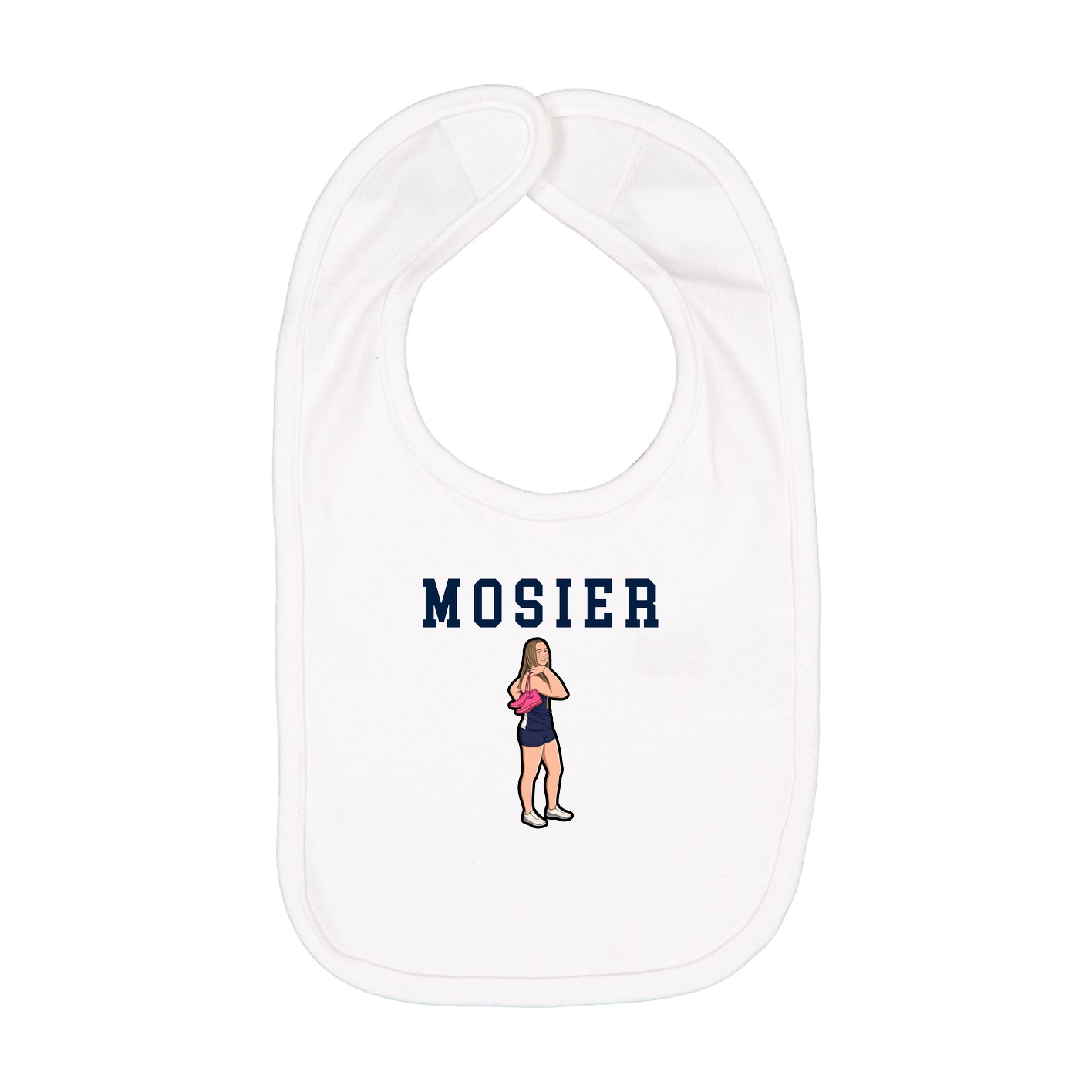 Infant Bib — Shirsey in White