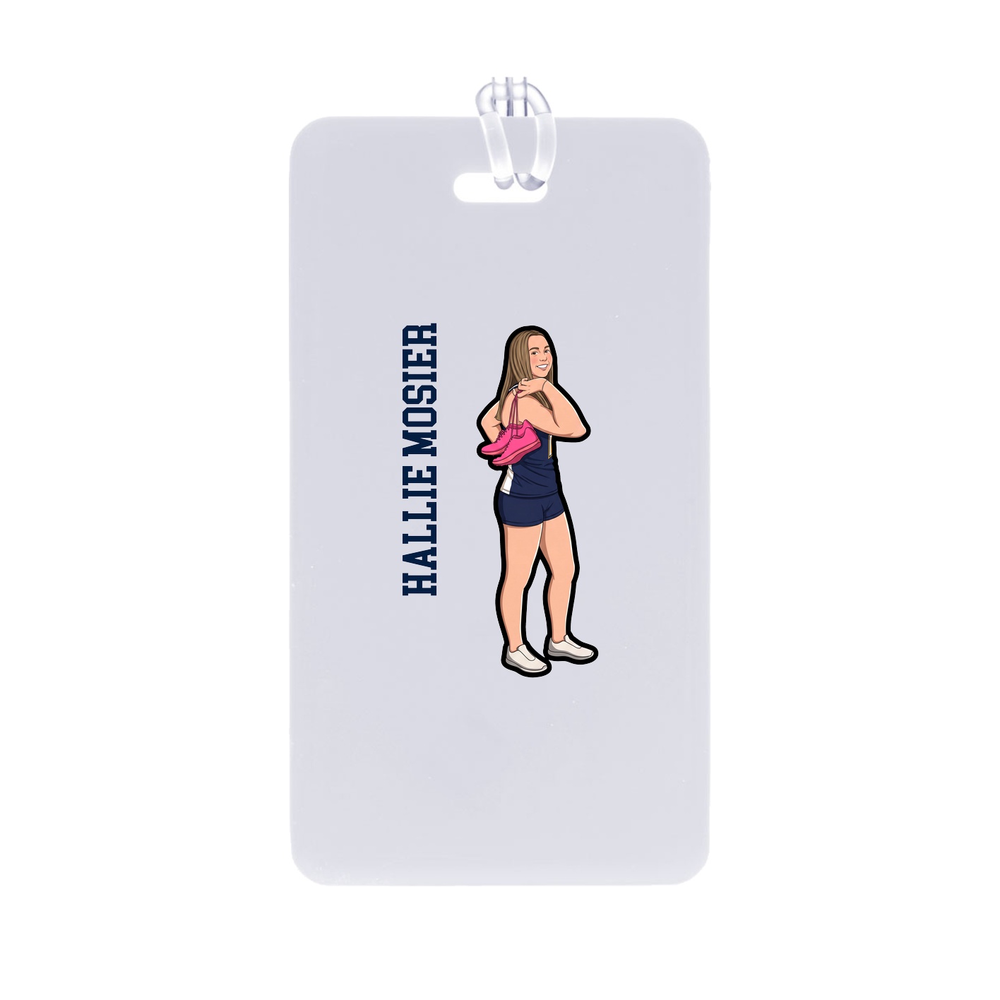Bag Tag — Name Vertical in Classic