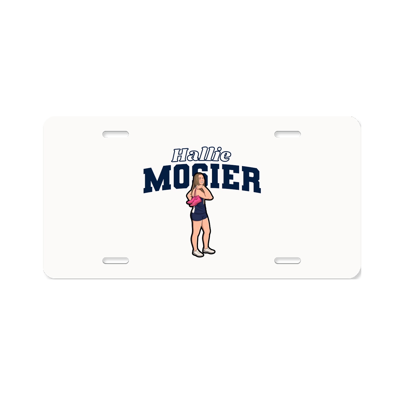 License Plate — Name Arch in Classic
