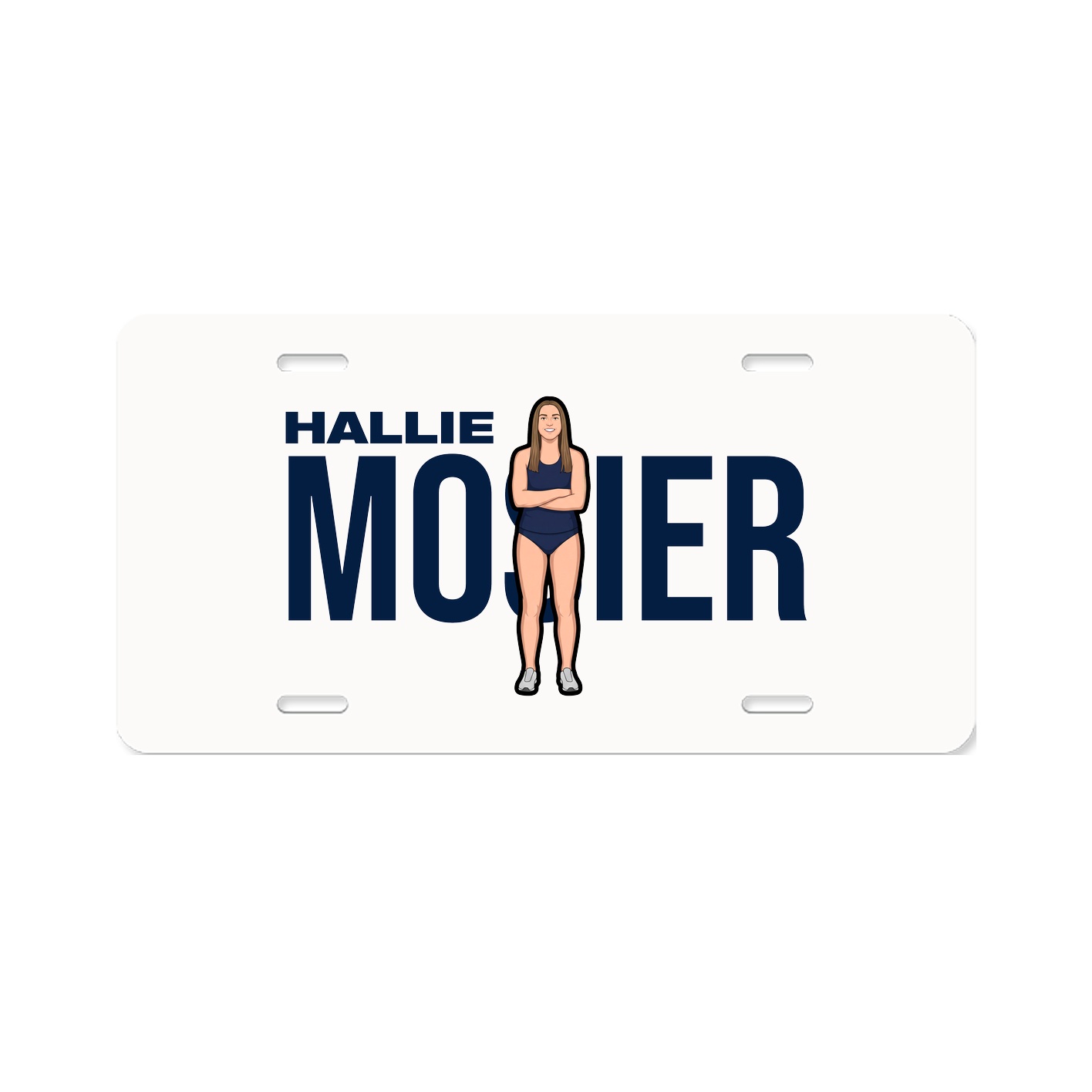 License Plate — Player Name in Classic