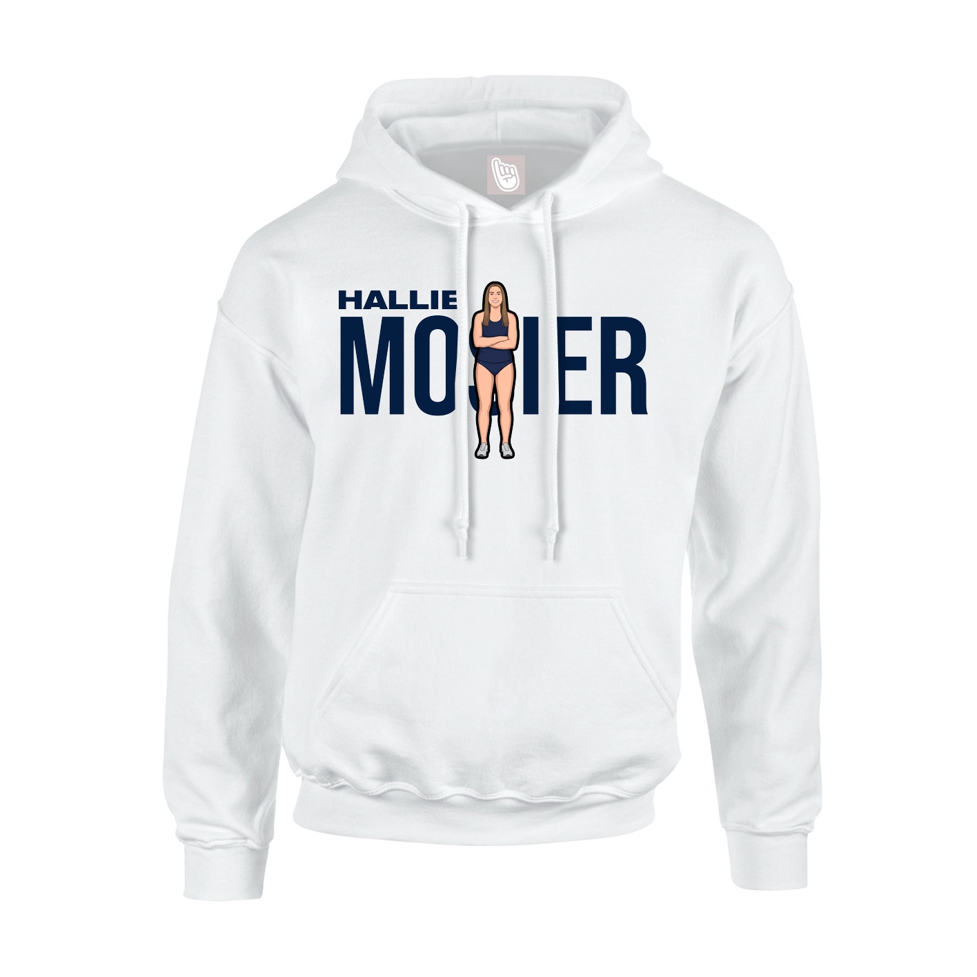 Hoodie — Player Name in White