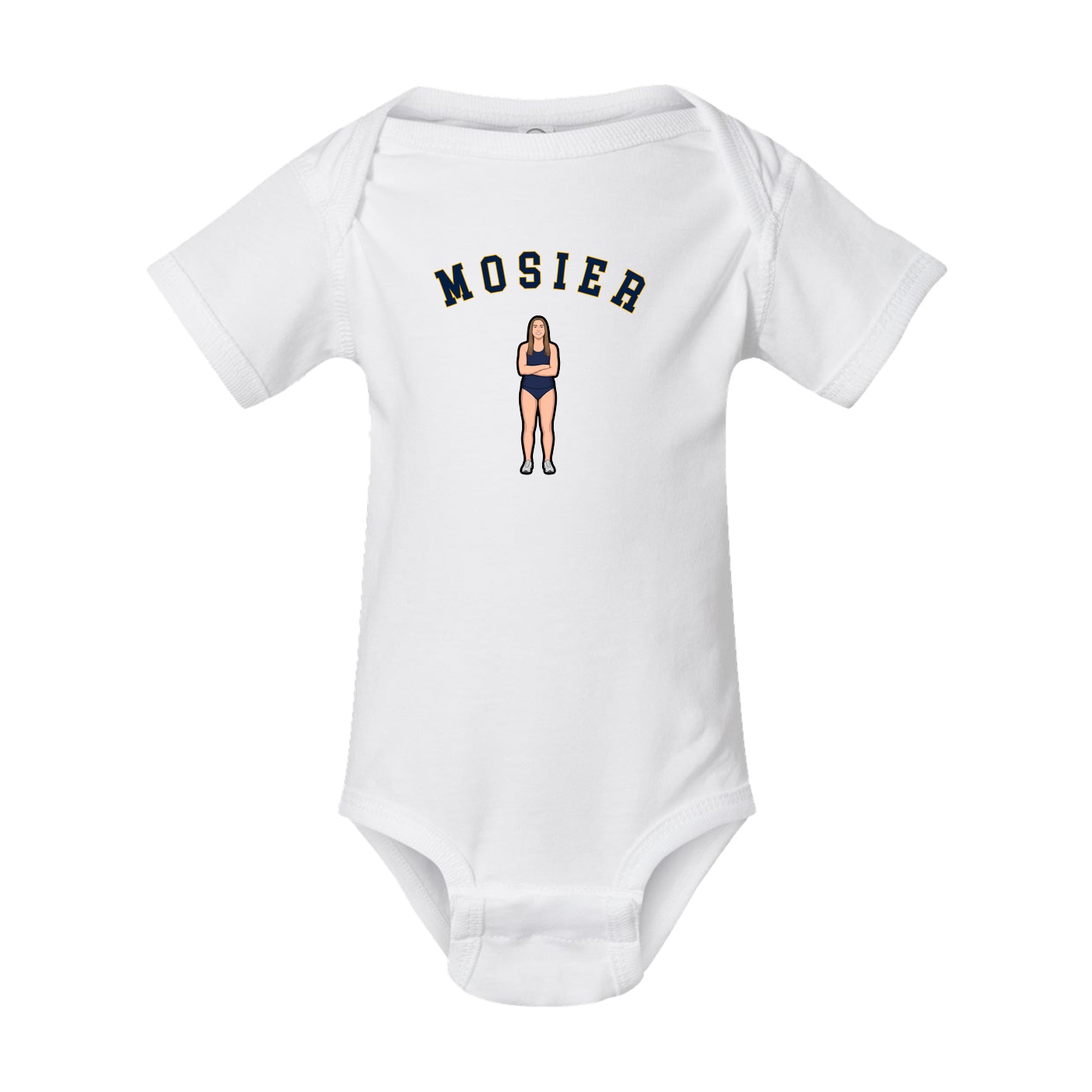 Baby Onesie — Shirsey Arch in White