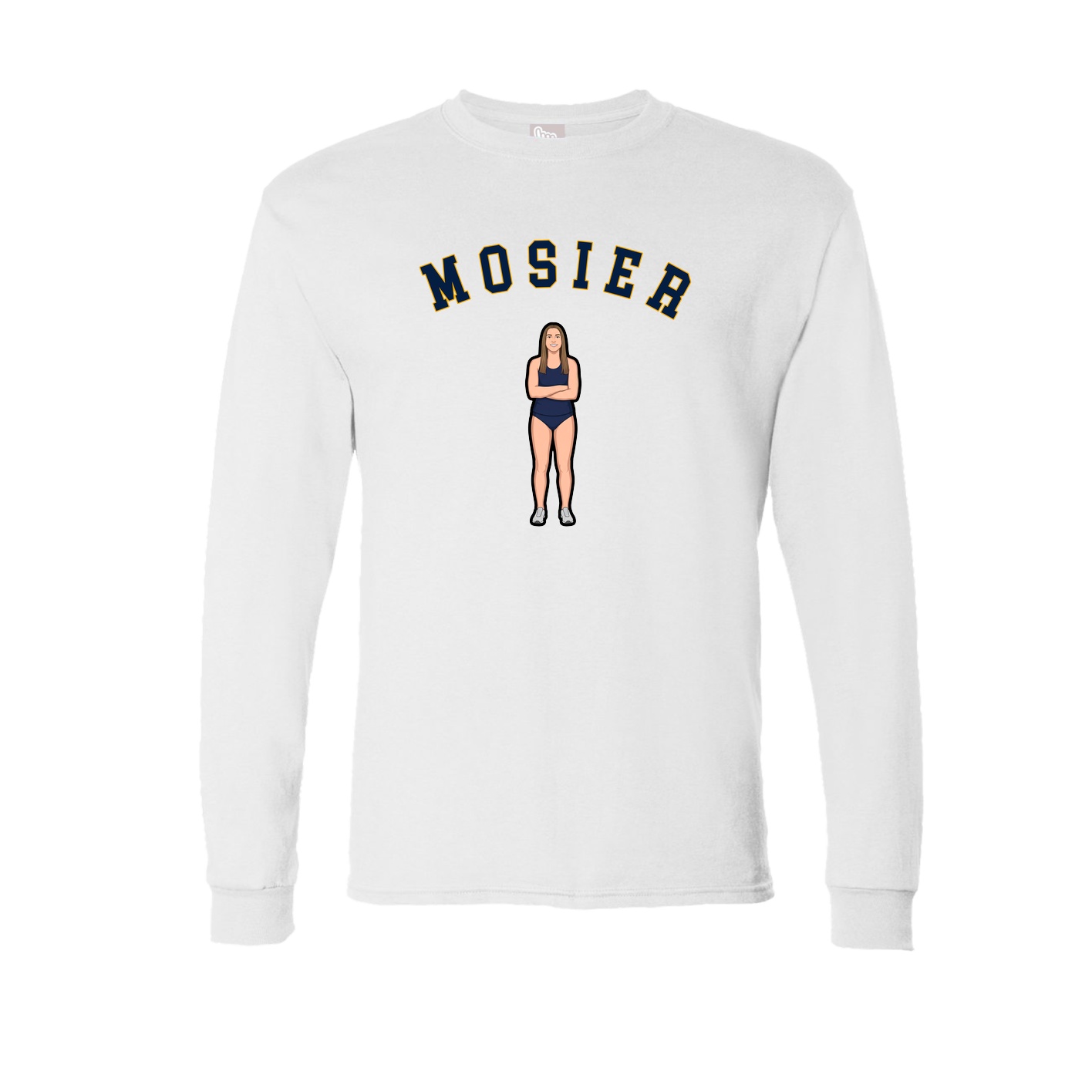 Long Sleeve Tee — Shirsey Arch in White