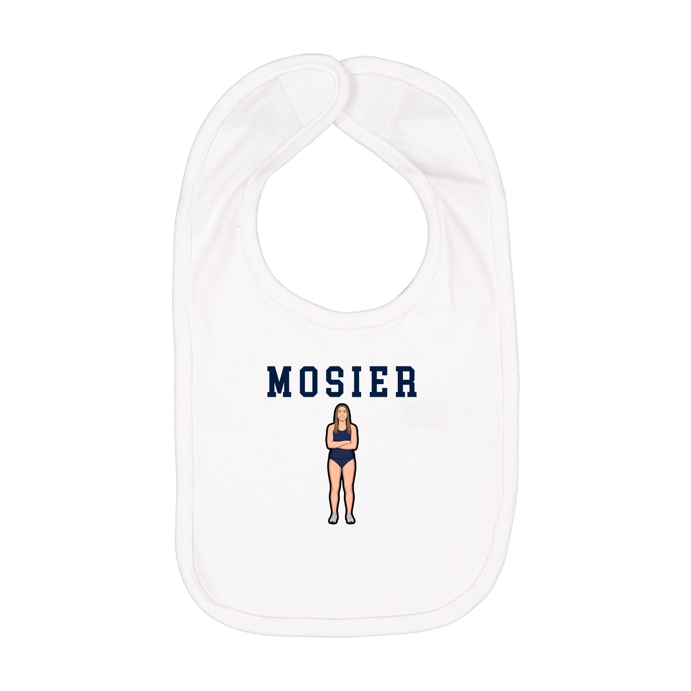 Infant Bib — Shirsey in White