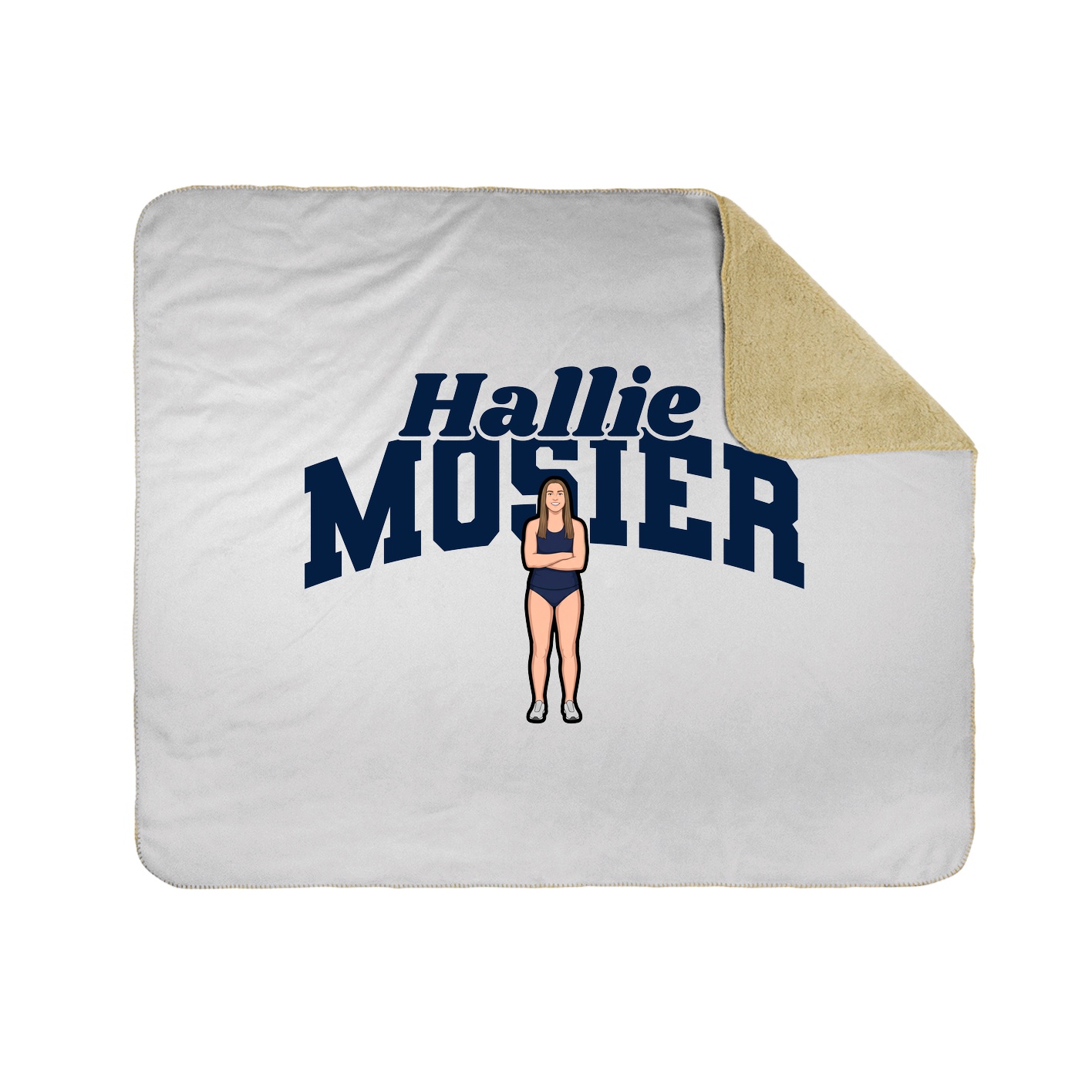 Throw Blanket — Signature Arch in White