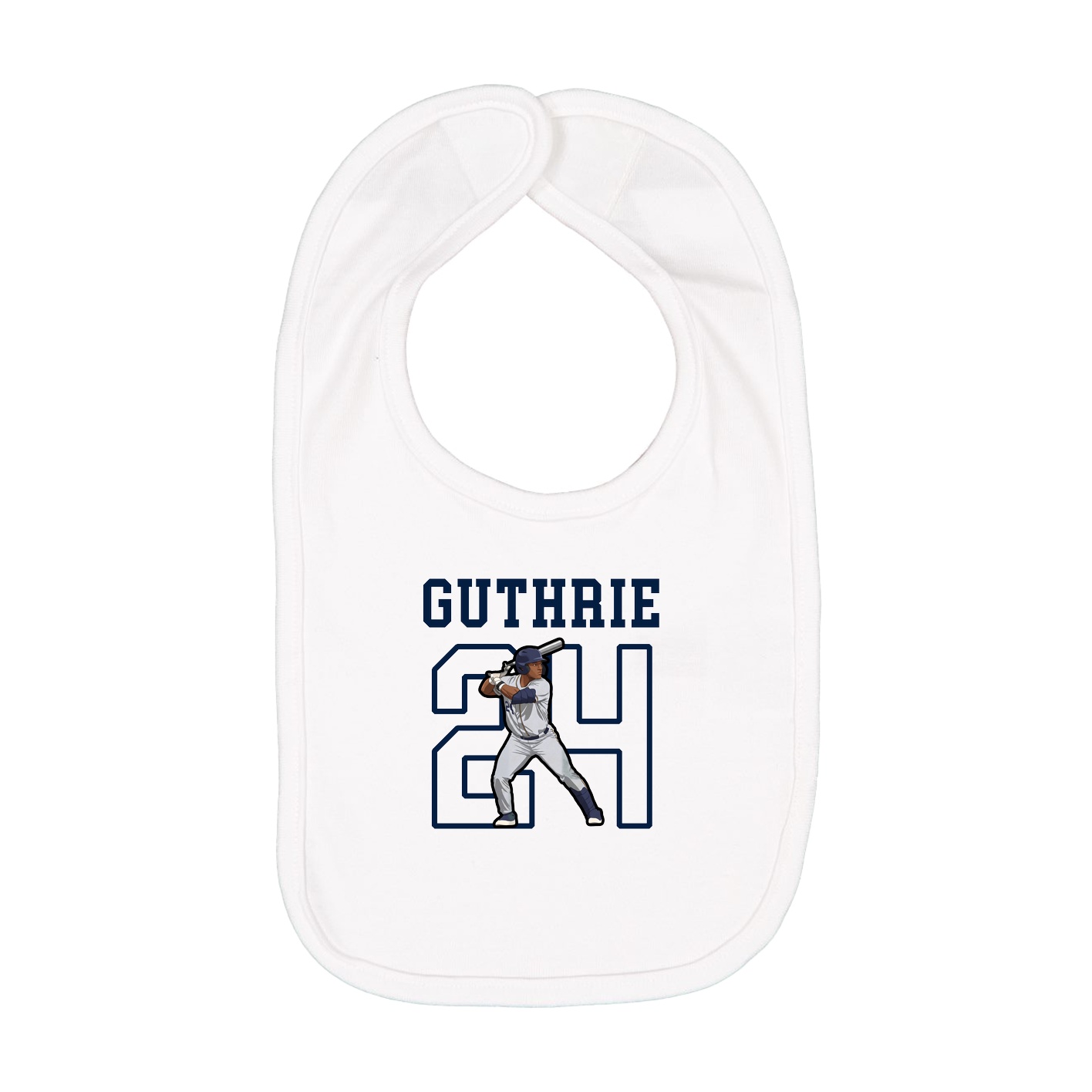 Infant Bib — Shirsey in White