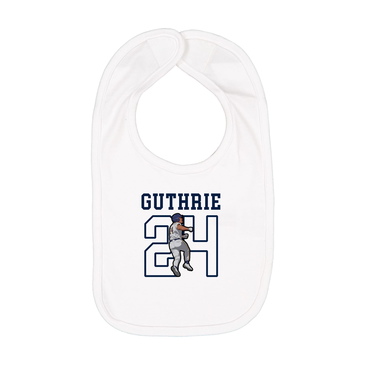 Infant Bib — Shirsey in White