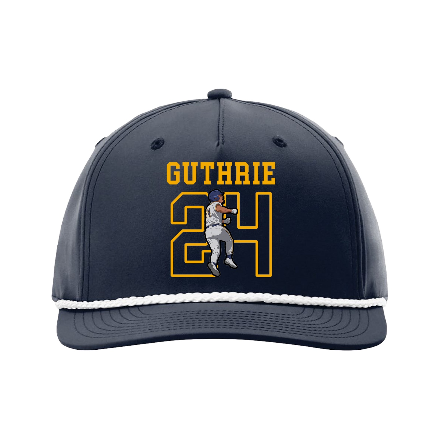 Five-Panel Classic Rope Cap — Shirsey in Navy