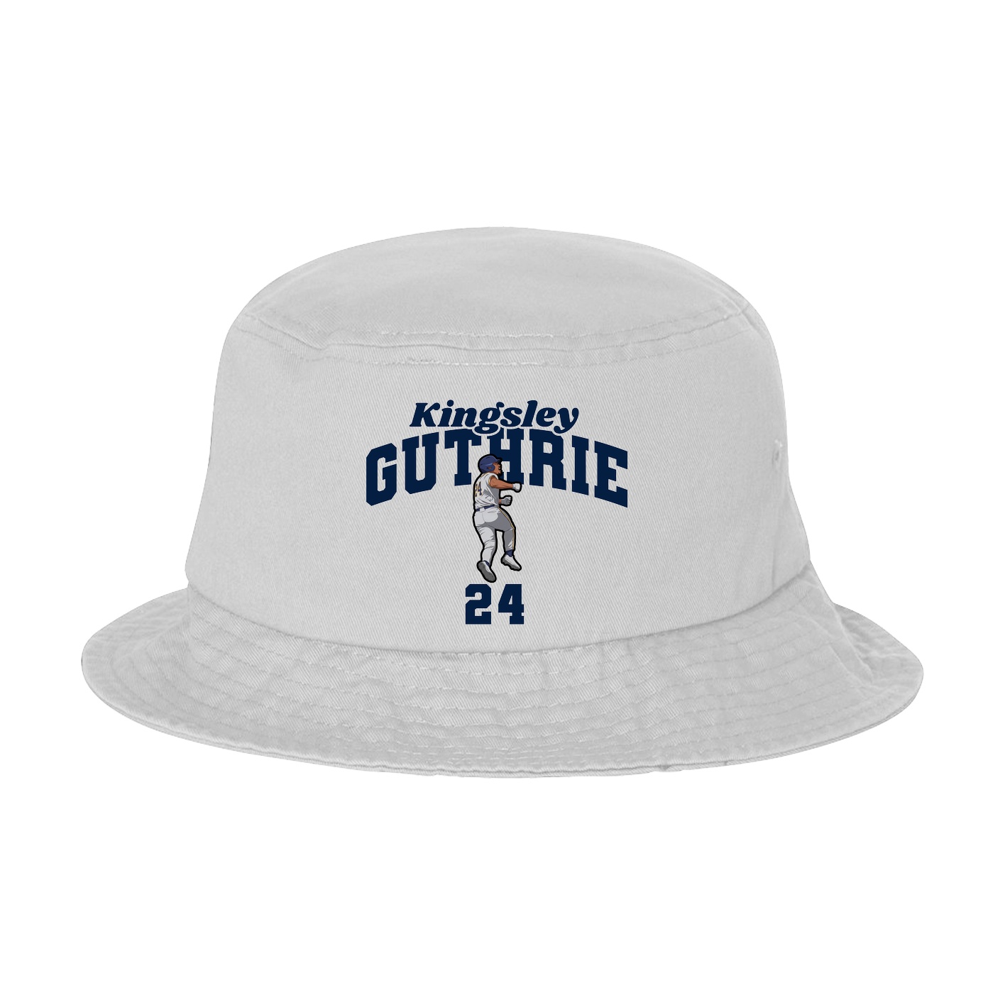 Bucket Cap — Signature Arch in White