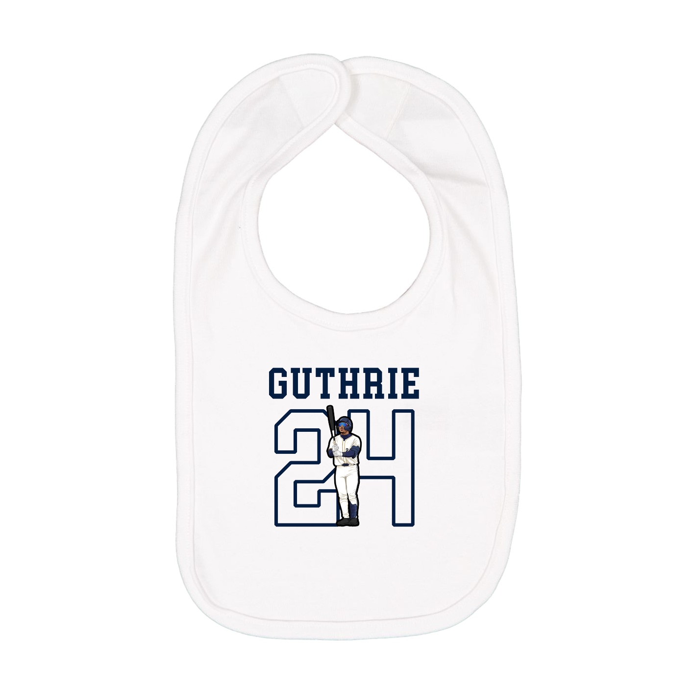 Infant Bib — Shirsey in White