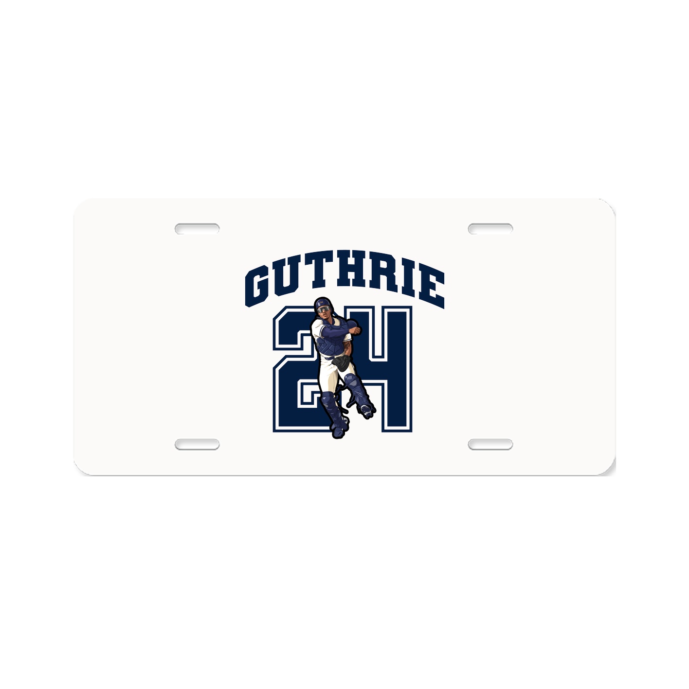 License Plate — Number in Classic