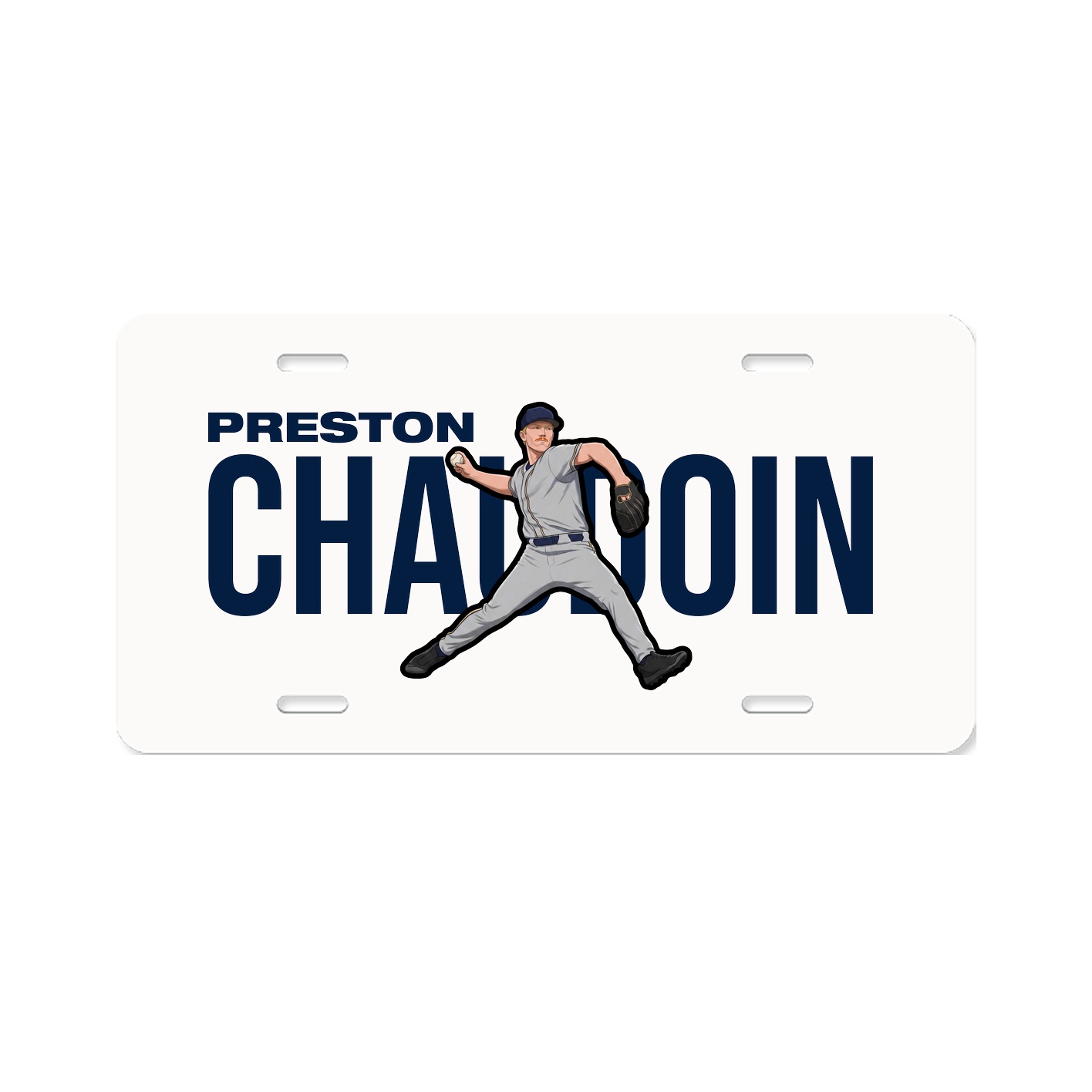 License Plate — Player Name in Classic