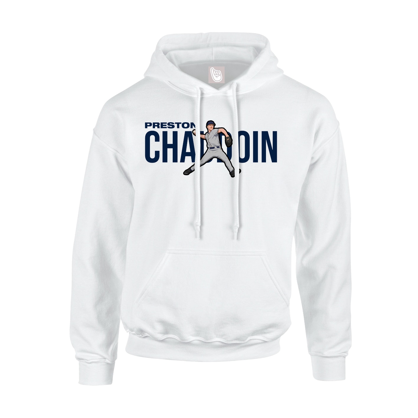 Youth Hoodie — Player Name in White