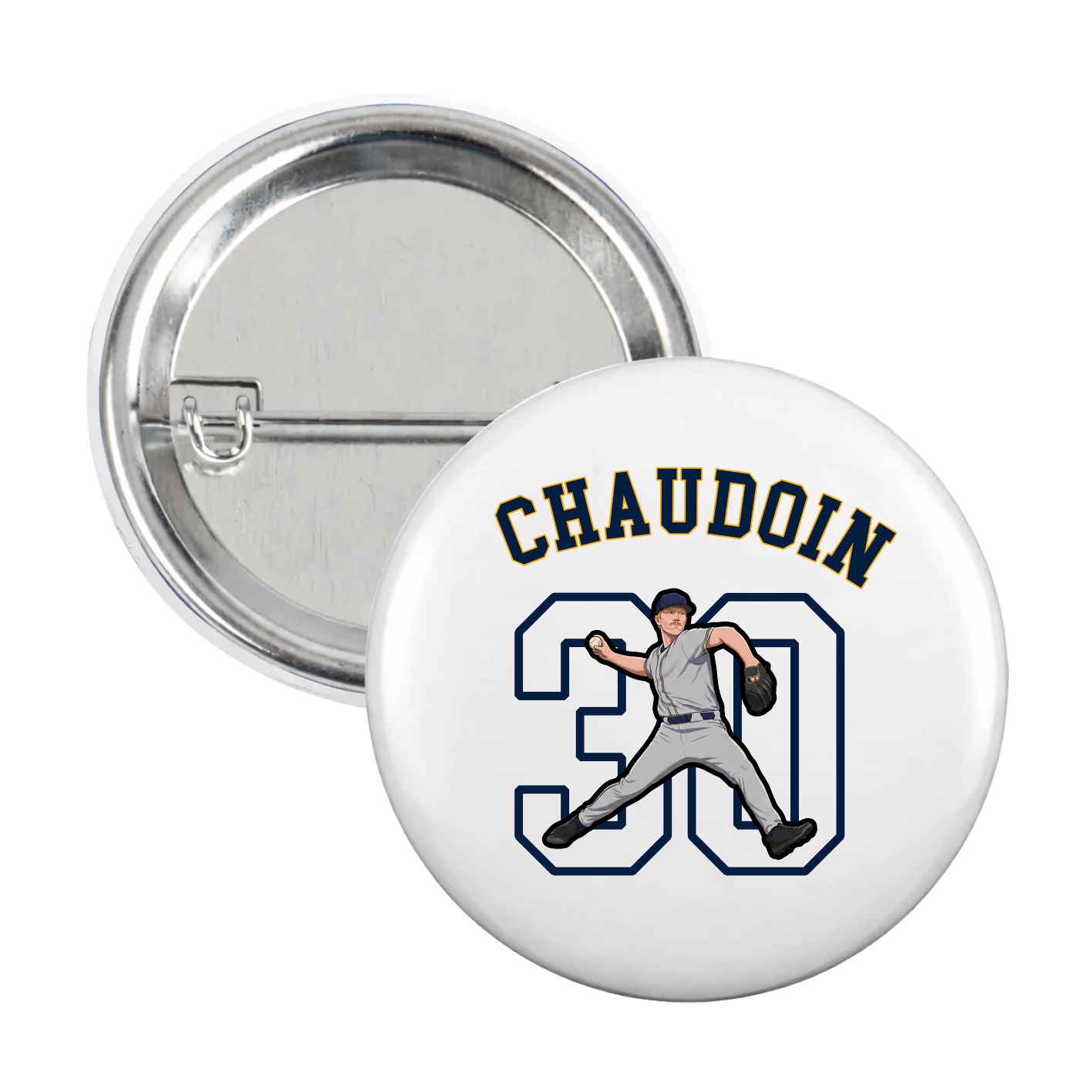 Game Day Button — Shirsey Arch in White