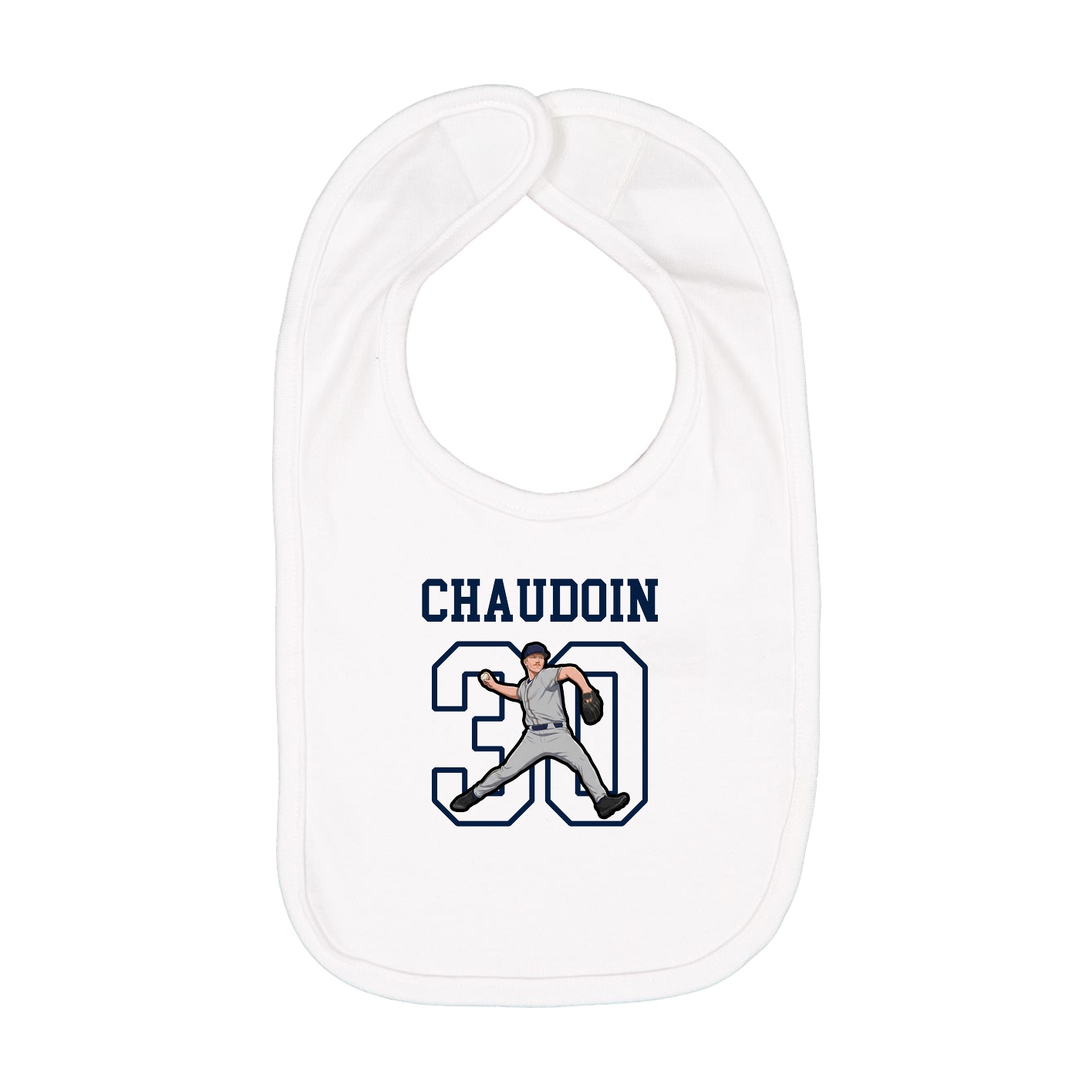 Infant Bib — Shirsey in White
