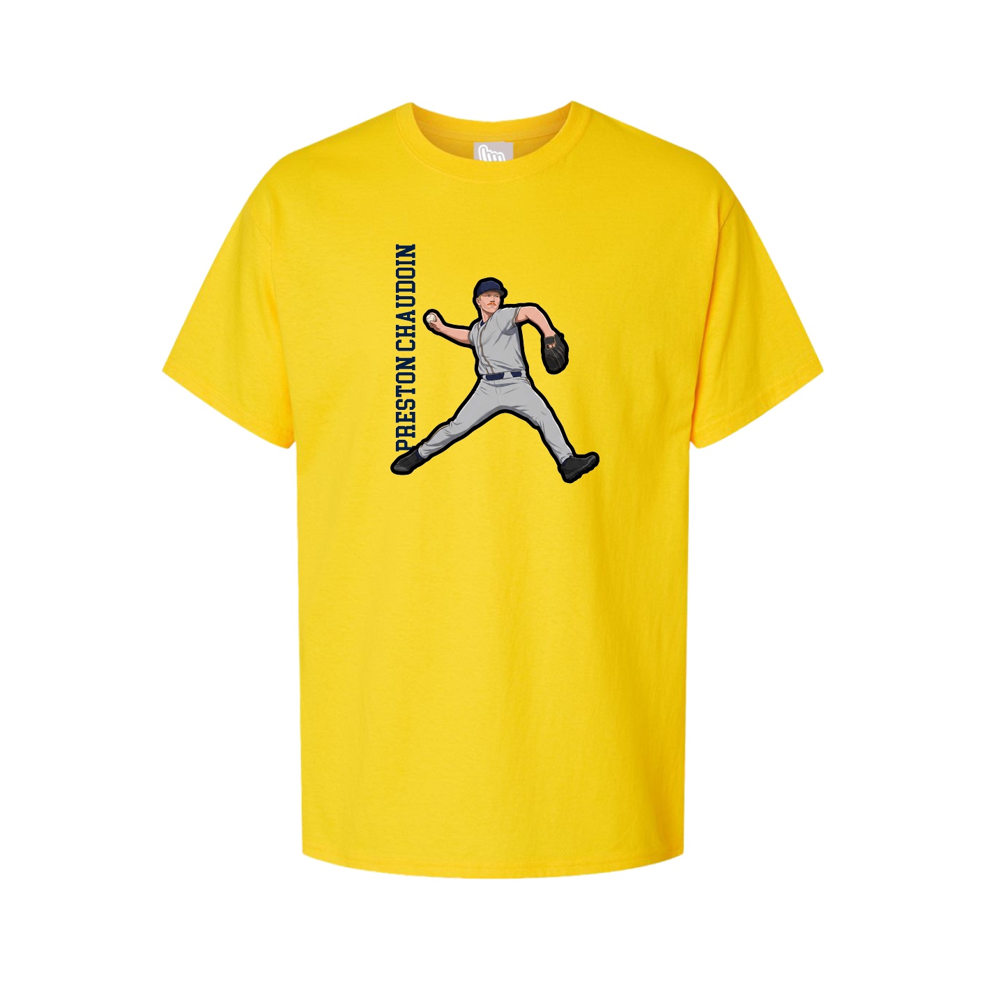 Tee — Name Vertical in Gold