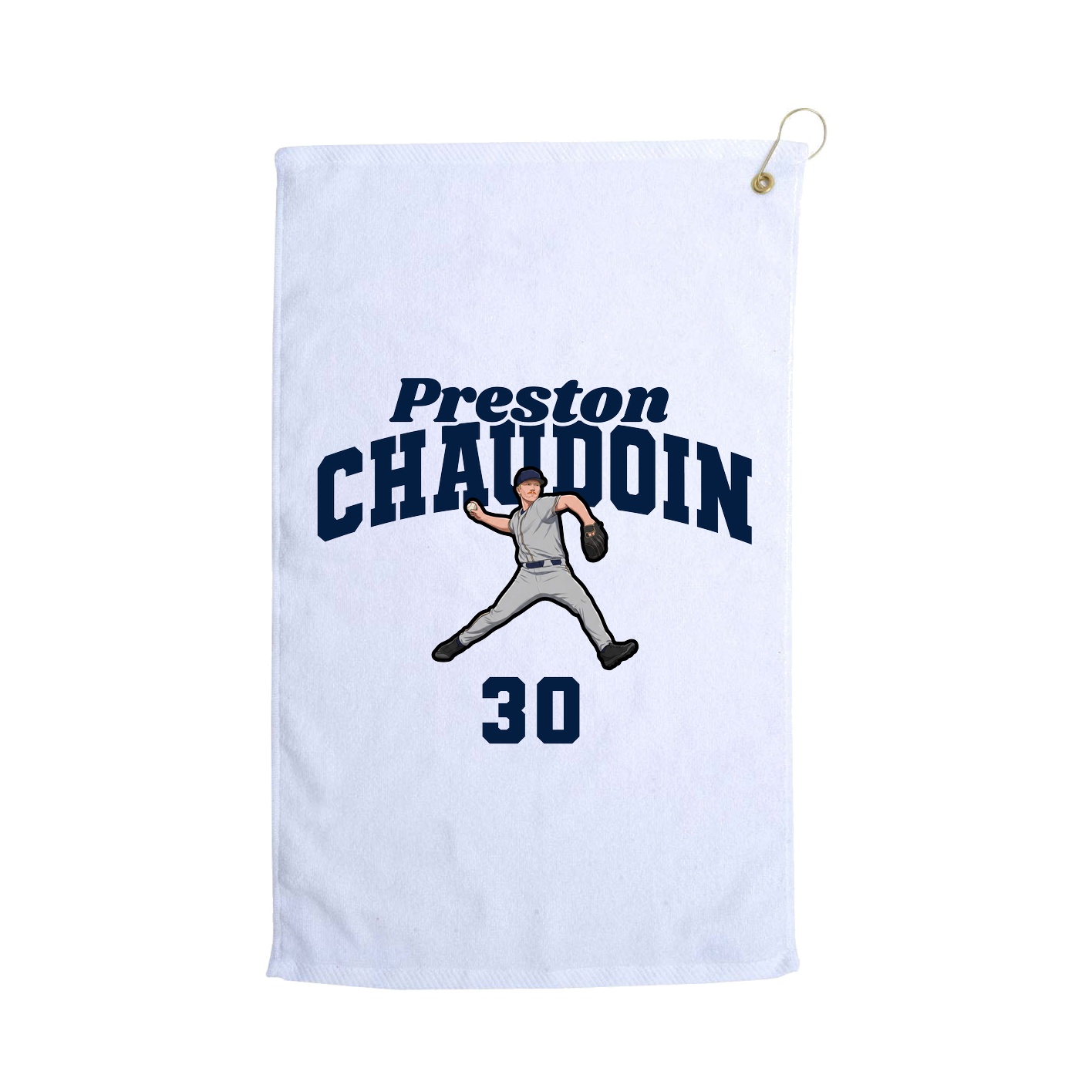 Golf Towel — Signature Arch in White