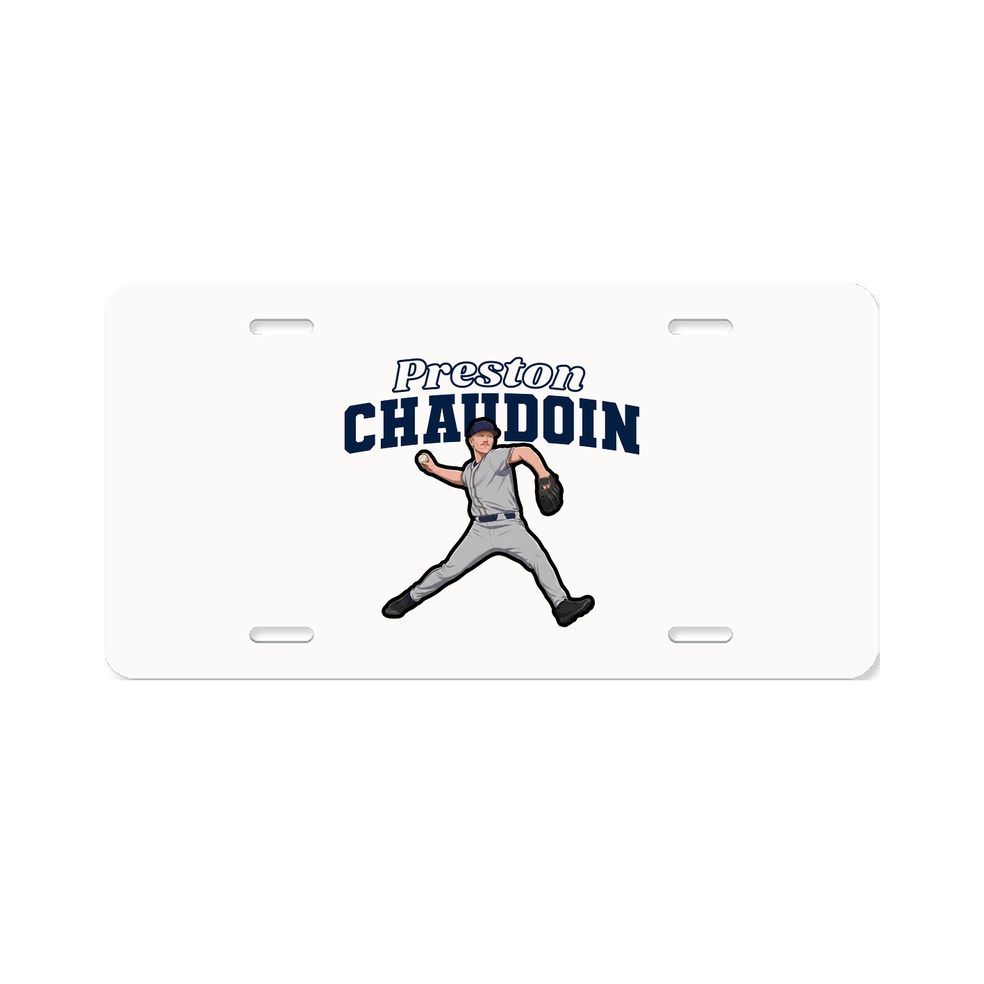 License Plate — Name Arch in Classic