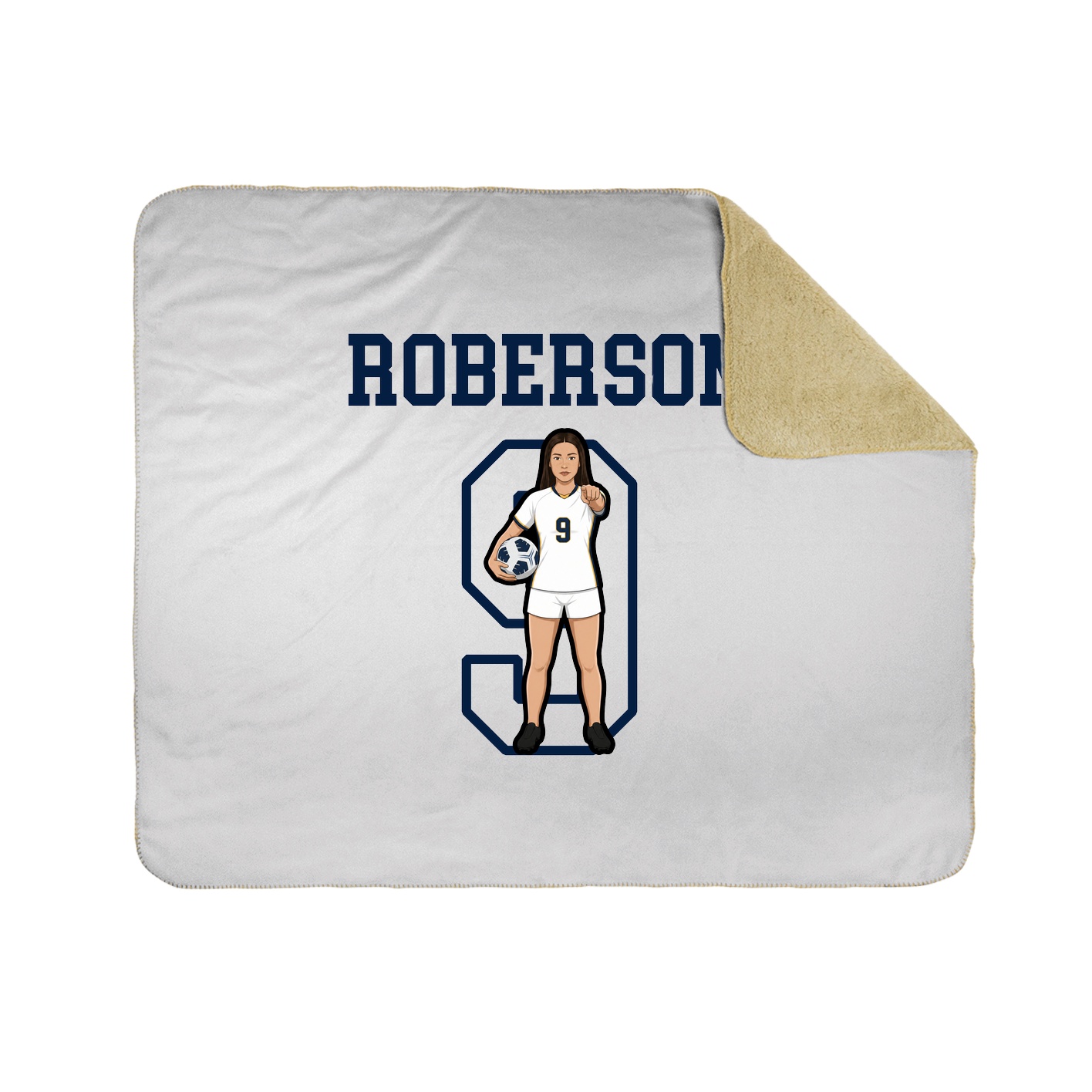 Throw Blanket — Shirsey in White