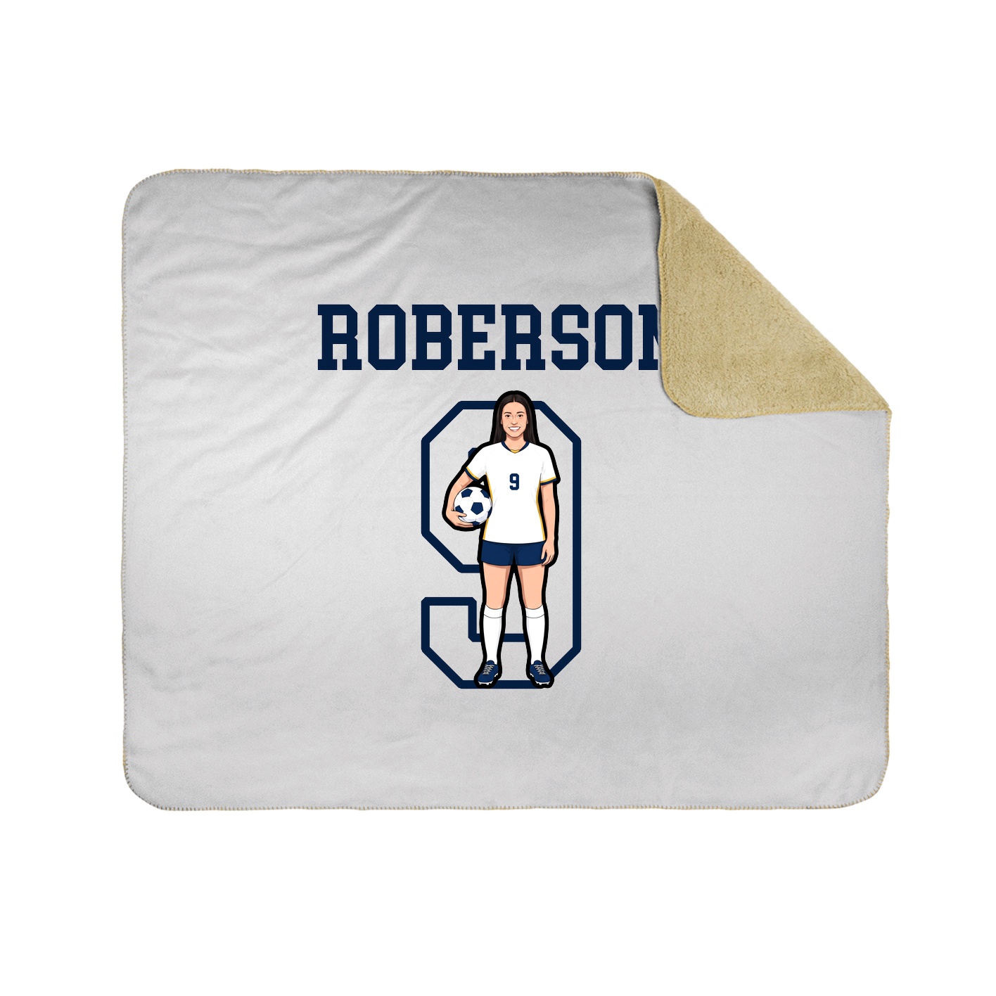 Throw Blanket — Shirsey in White