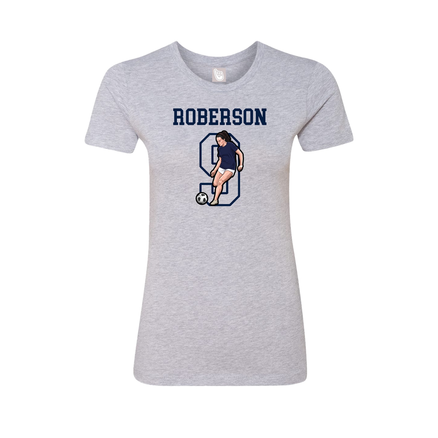 Fitted Women's Tee — Shirsey in Grey