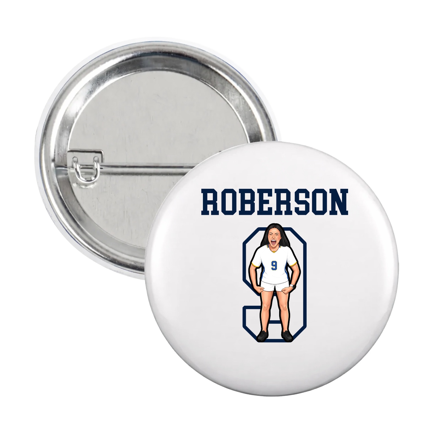 Game Day Button — Shirsey in White