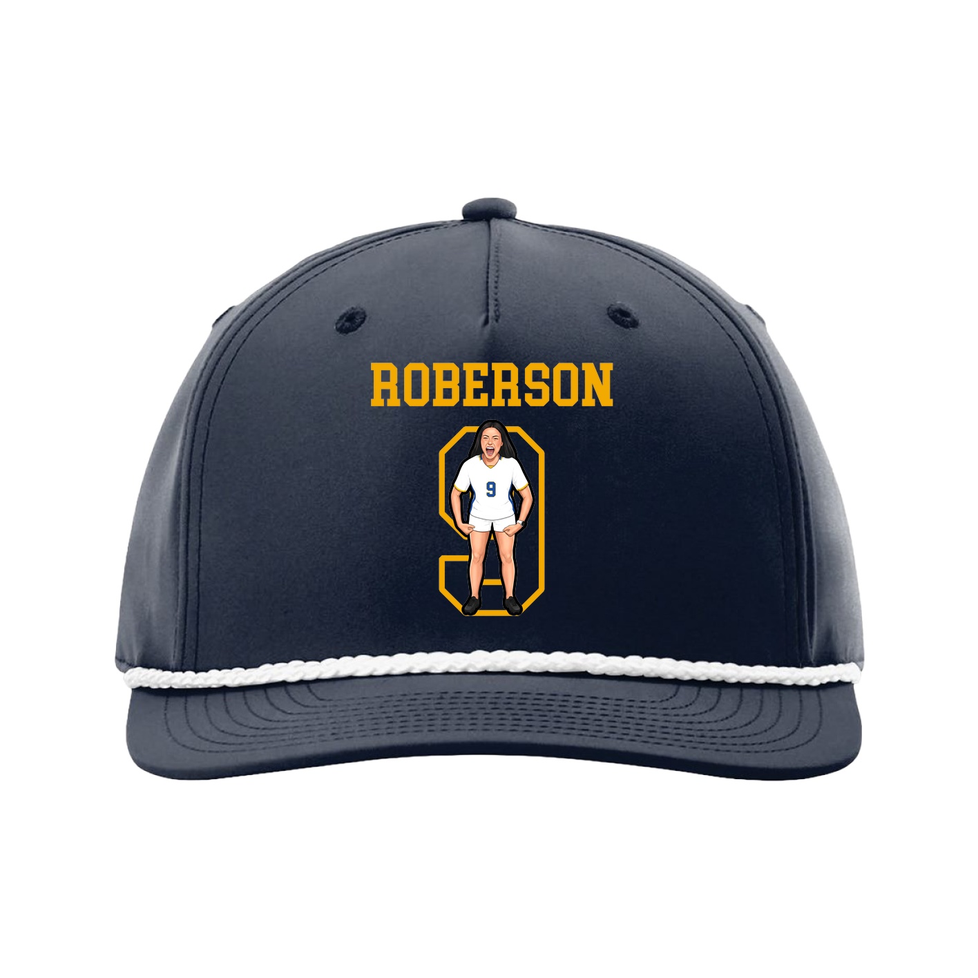 Five-Panel Classic Rope Cap — Shirsey in Navy