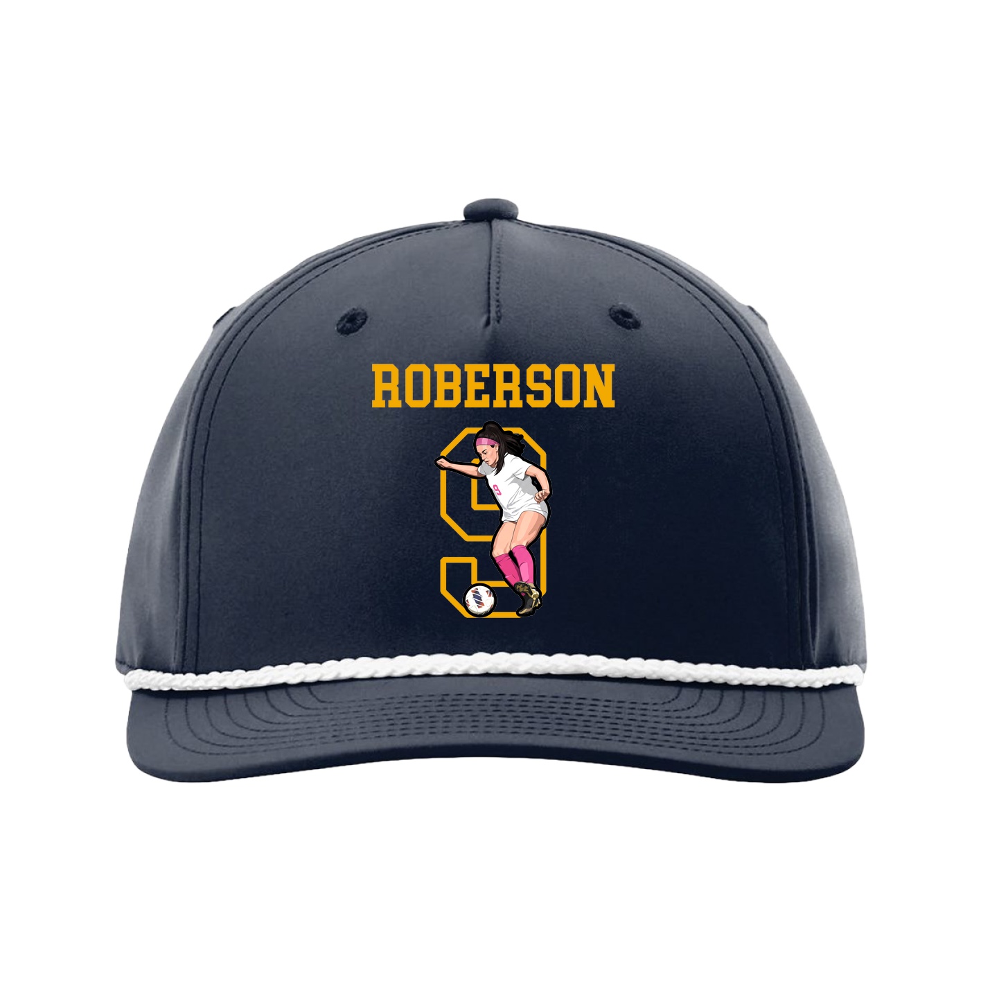 Five-Panel Classic Rope Cap — Shirsey in Navy